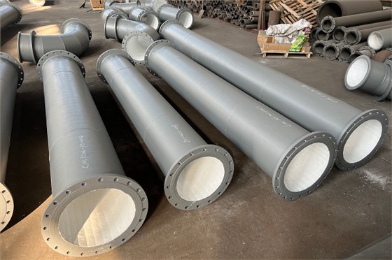 dn280矿浆输送耐磨管道