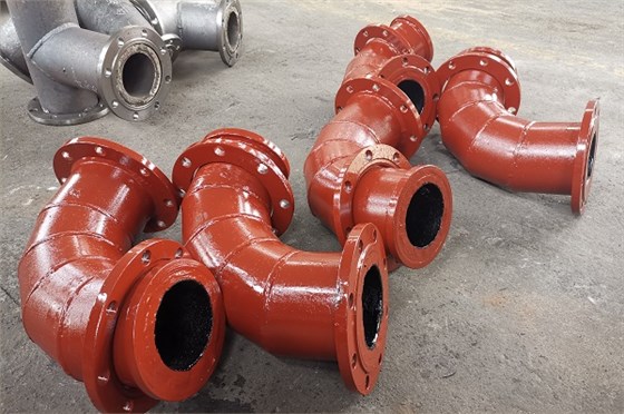 双金属耐磨三通